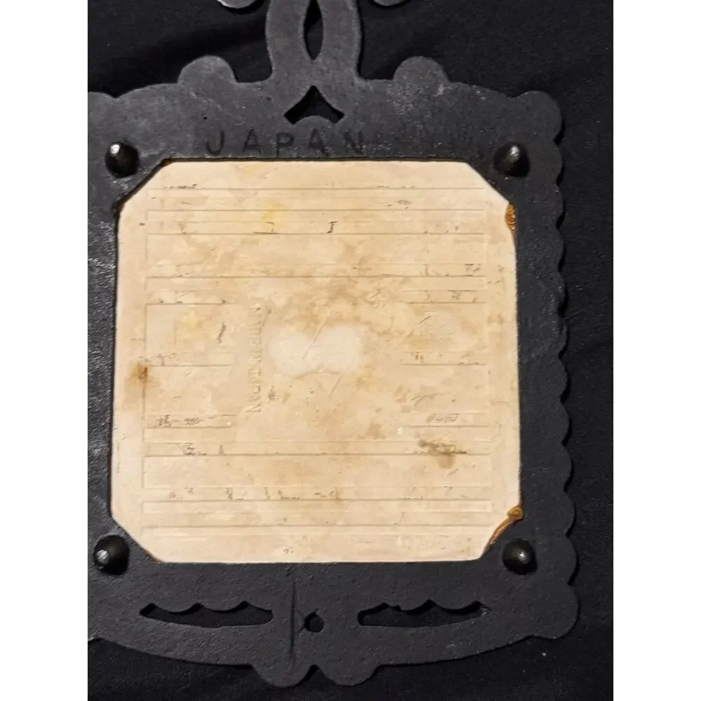 Norcrest Trivet Cast Iron and Ceramic Pot holder/Wall hang 9x5